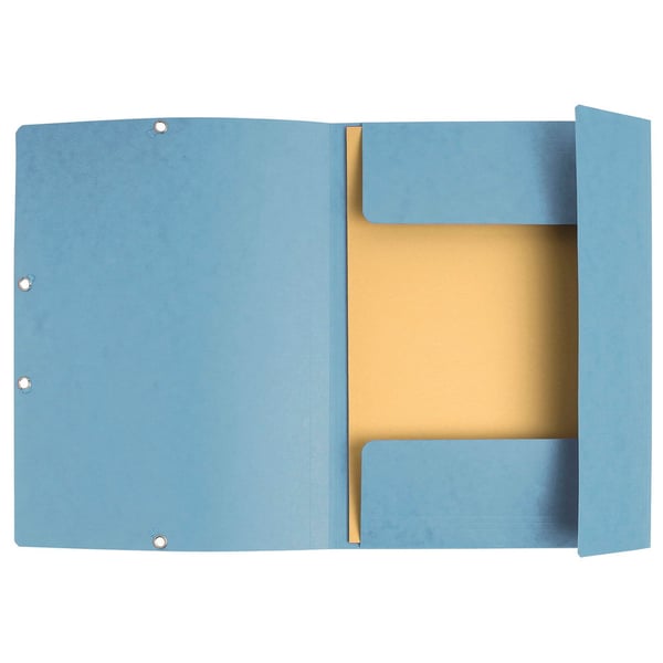 Exacompta 50x Europa Elastikmappe med 3 klapper 400gsm A4 - assorterede farver 55510E