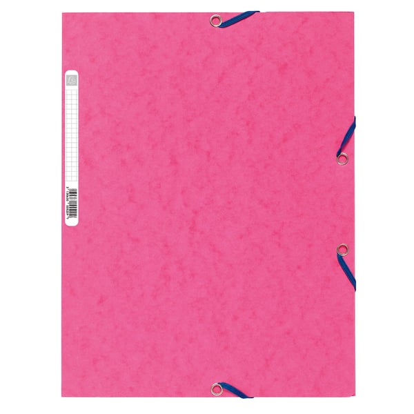 Exacompta 50x Europa Elastikmappe med 3 klapper 400gsm A4 - assorterede farver 55510E