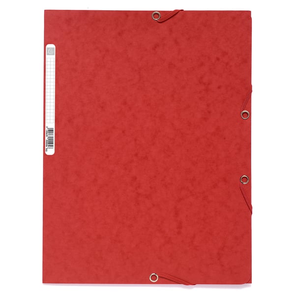 Exacompta 50x Europa Elastikmappe med 3 klapper 400gsm A4 - assorterede farver 55510E