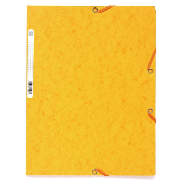 Exacompta 50x Europa Elastikmappe med 3 klapper 400gsm A4 - assorterede farver 55515E