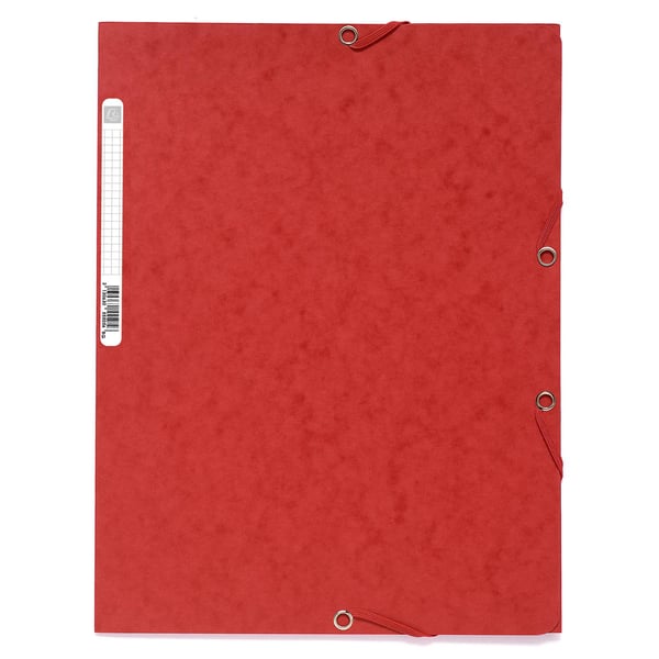 Exacompta 50x Europa Elastikmappe med 3 klapper 400gsm A4 - assorterede farver 55515E