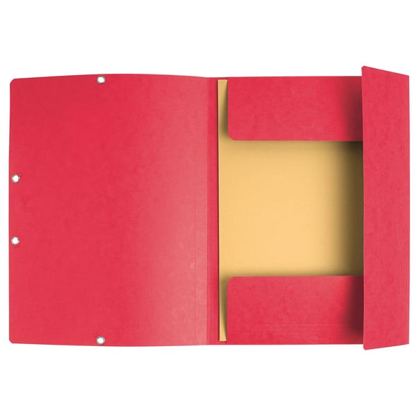 Exacompta 50x Europa Elastikmappe med 3 klapper 400gsm A4 - assorterede farver 55515E
