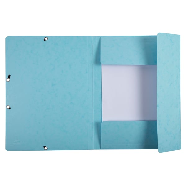 Exacompta 25x Aquarel Elastikmappe med 3 klapper A4 - lyseblå 55528E