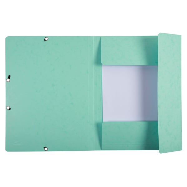 Exacompta 25x Aquarel Elastikmappe med 3 klapper A4 - pastel grøn 55533E