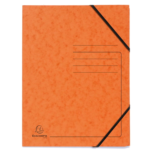 Exacompta 5x Elastikmappe uden klap 355gsm, A4, pakken med 5 - assorterede farver 555410E