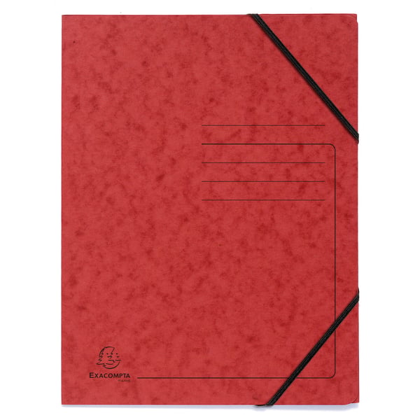 Exacompta 5x Elastikmappe uden klap 355gsm, A4, pakken med 5 - assorterede farver 555410E