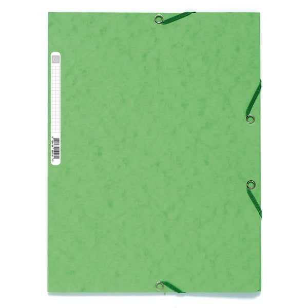 Exacompta 50x Europa Elastikmappe med 3 klapper 400gsm A4 - Assorterede farver pasteller 55550E