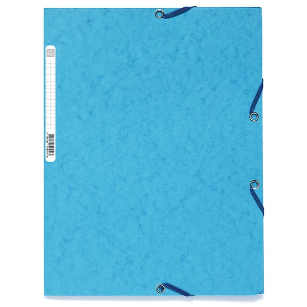 Exacompta 50x Europa Elastikmappe med 3 klapper 400gsm A4 - Assorterede farver pasteller 55550E