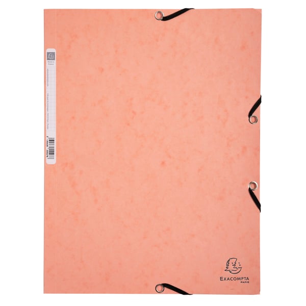 Exacompta 50x Aquarel Elastikmappe med 3 klapper A4 - assorterede farver 55560E