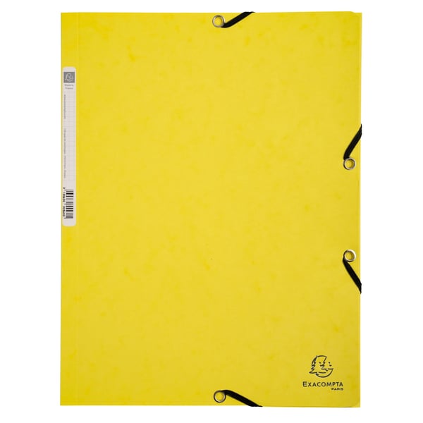 Exacompta 50x Aquarel Elastikmappe med 3 klapper A4 - assorterede farver 55560E