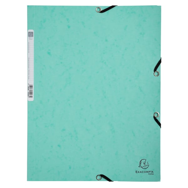 Exacompta 50x Aquarel Elastikmappe med 3 klapper A4 - assorterede farver 55560E