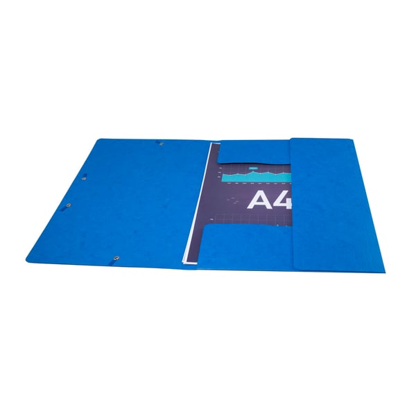 Exacompta 50x Scotten elastikmappe - A4 - Blå 55752E