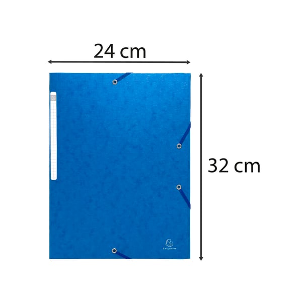 Exacompta 50x Scotten elastikmappe - A4 - Blå 55752E