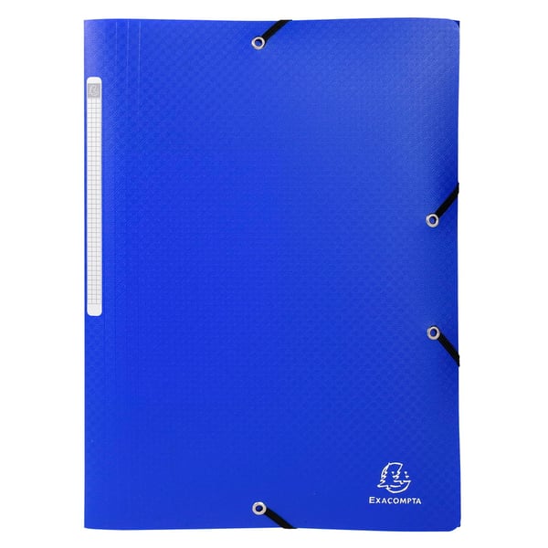 Exacompta 25x 3 flapmapper med elastikstropper Opak Polypropylen A4. - assorterede farver 55800E