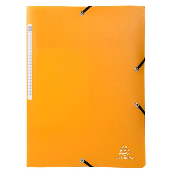 Exacompta 25x 3 flapmapper med elastikstropper Opak Polypropylen A4. - assorterede farver 55800E