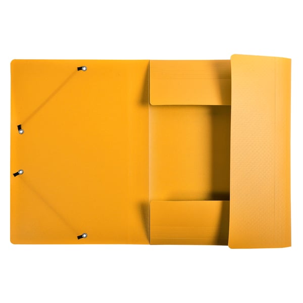 Exacompta 50x 3 flapmapper med elastikremme Opak Polypropylen A4. - Gul 55809E