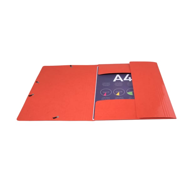 Exacompta 25x Iderama elastisk mappe med 3 klapper med elastik - Rød 55825E