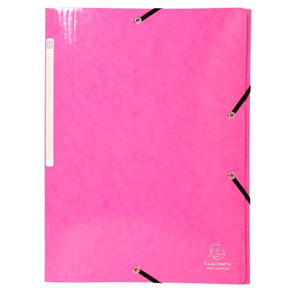 Exacompta 25x Iderama elastisk mappe med 3 klapper med elastik - assorterede farver 55829E