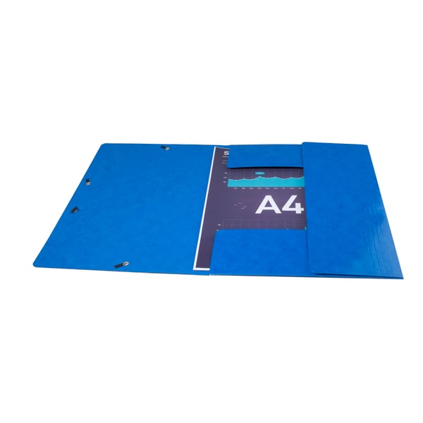 Exacompta 25x Iderama elastisk mappe med 3 klapper med elastik - Mørkeblå 55832E