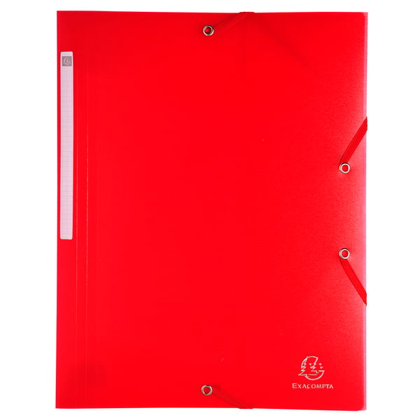 Exacompta 30x Chromaline mappe med elastikbånd (3 klapper PP) A4 - assorterede farver 55879E