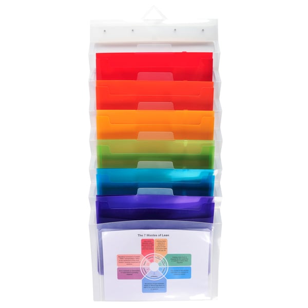 Exacompta 4x Crystal Wall Organiser (6 lommer) - Krystal 55898E