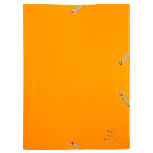 Exacompta 60x 3 flapmapper med elastikbånd Opaque Polypropylen Eco A4 - assorterede farver 559000E