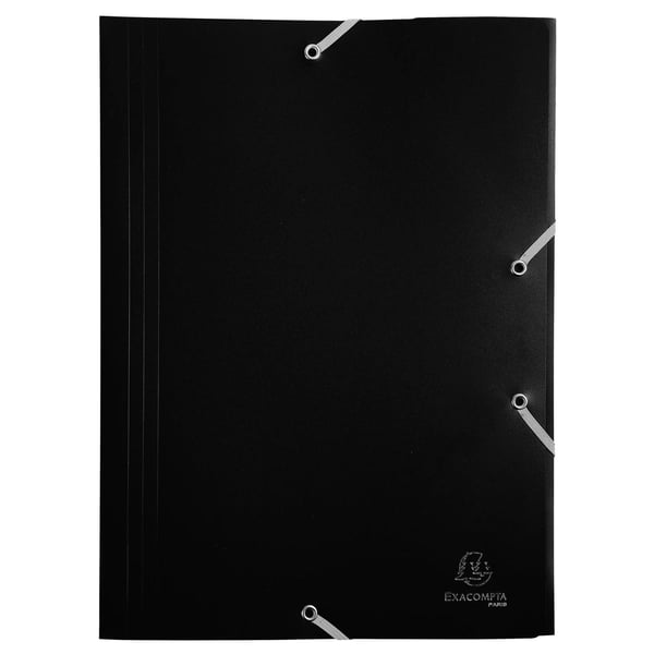 Exacompta 60x 3 flapmapper med elastikbånd Opaque Polypropylen Eco A4 - assorterede farver 559000E