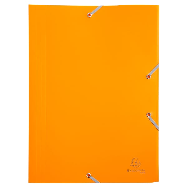 Exacompta 60x 3 flapmapper med elastikbånd Opaque Polypropylen Eco A4 - assorterede farver 55900E