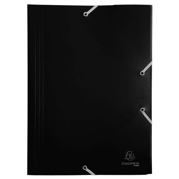 Exacompta 60x 3 flapmapper med elastikbånd Opaque Polypropylen Eco A4 - assorterede farver 55900E