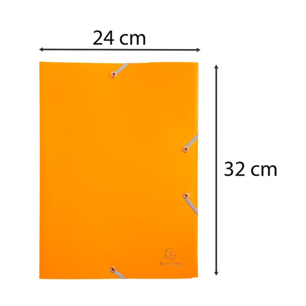 Exacompta 30x 3 flapmapper med elastikbånd Opaque Polypropylen Eco A4 - Gul 55909E
