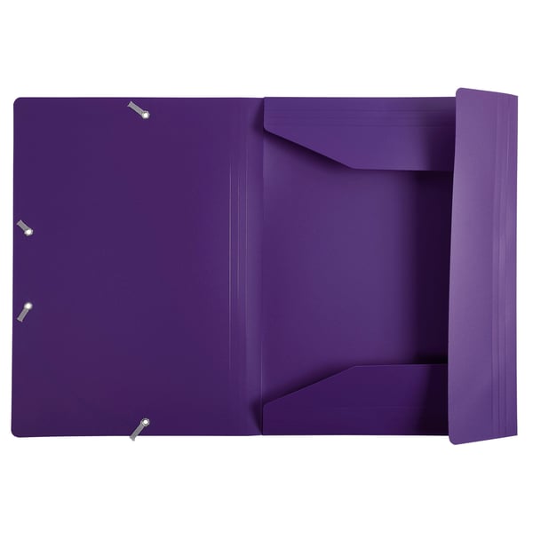 Exacompta 30x 3 flapmapper med elastikbånd Opaque Polypropylen Eco A4 - Lilla 55918E