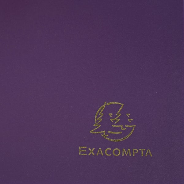 Exacompta 30x 3 flapmapper med elastikbånd Opaque Polypropylen Eco A4 - Lilla 55918E