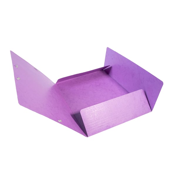 Exacompta 25x Scotten Heavyweight elastikmappe (3-klap), A4 - Lilla 55957E