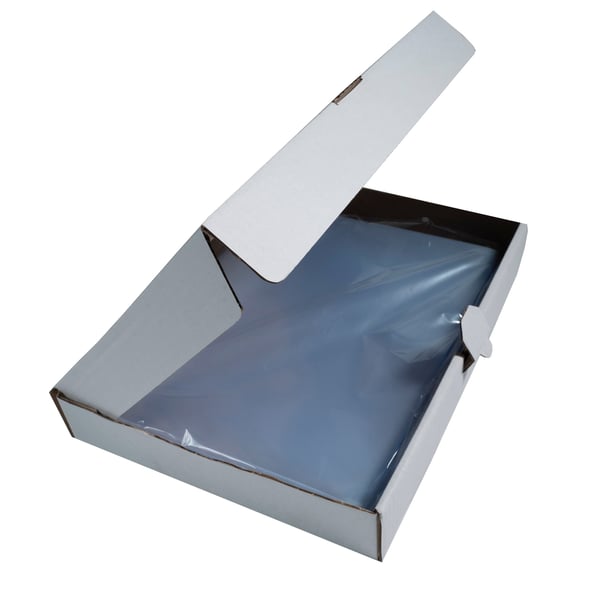 Exacompta PP-skaeret flush mappe, A4, pose med 100 - Krystal 56111E