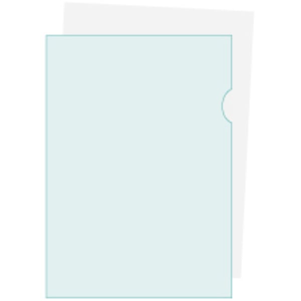 Exacompta 10x PP-folder med kornet papir, A4, pose med 10 stk. - assorterede farver 56119E