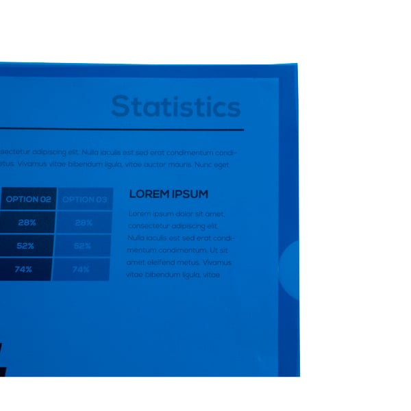 Exacompta 10x PP-folder med kornet papir, A4, pose med 10 stk. - assorterede farver 56119E