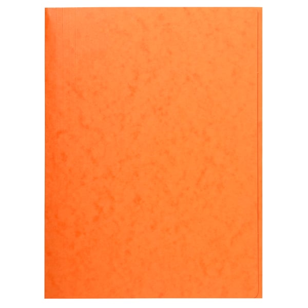 Exacompta 50x 3 Flap Folder uden elastikbånd 400gsm Hård glaseret meleret premium presspap A4 - assorterede farver 56400E