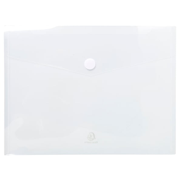 Exacompta 10x PP konvolutlomme, A4, Hook & Loop, pose med 5 stk. - assorterede farver 56420E