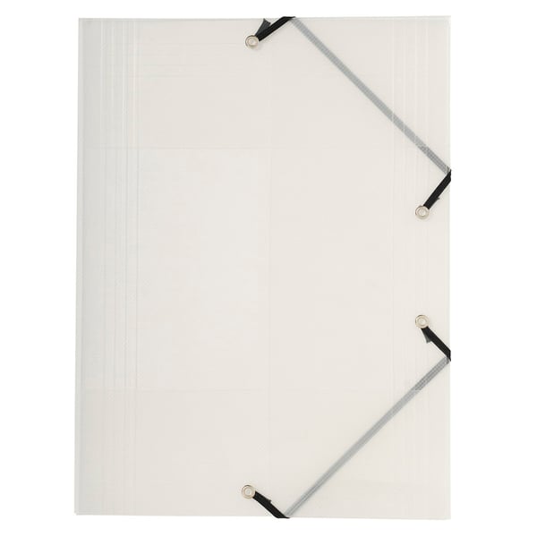 Exacompta 25x Crystal PP elastikmapper med 3 flapper, A4, assorteret, pakke med 5 stk. - assorterede farver 56701E