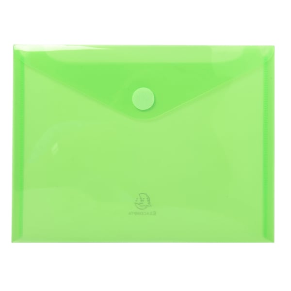 Exacompta 10x PP-lomme, 24x18cm, Hook & Loop, pose med 5 - assorterede farver 56720E