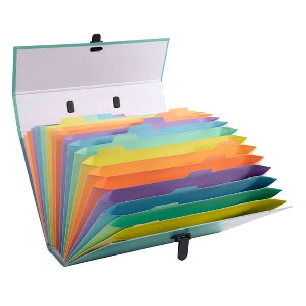 Exacompta 4x Aquarel udvidelsesmappe Multi File 18P - pastel grøn 56763E