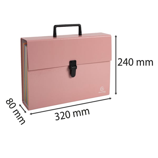 Exacompta 4x Aquarel udvidelsesmappe Multi File 18P - Koral 56767E