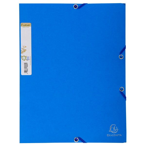 Exacompta 25x Forever Elasticated 3 Flap Folder 380gsm A4 - assorterede farver 56980E
