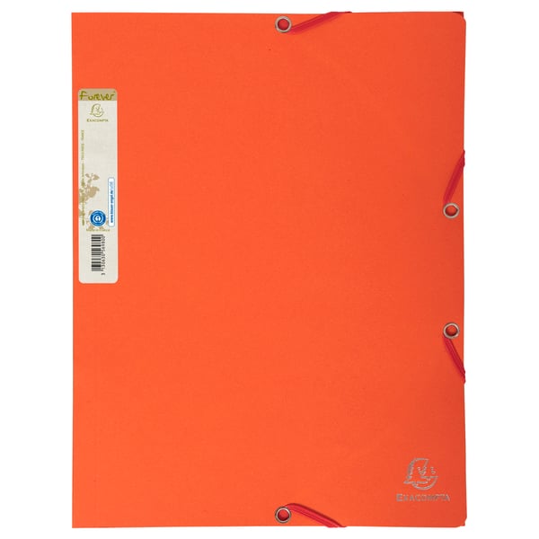 Exacompta 25x Forever Elasticated 3 Flap Folder 380gsm A4 - assorterede farver 56980E