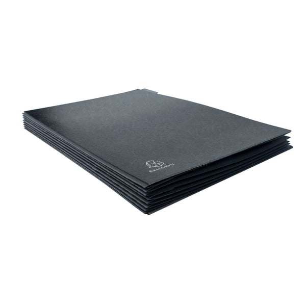 Exacompta 12x Multipart File, A4 270gsm, 12 sektioner maerket 1 til 12 - Sort 57012E