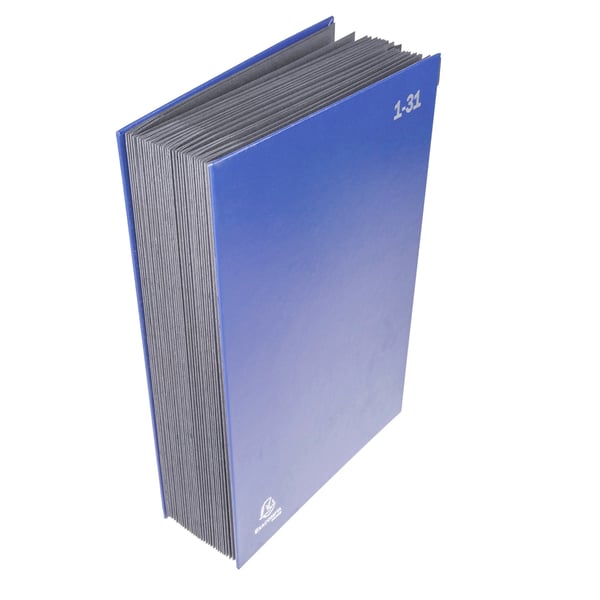 Exacompta 6x Multipart File, A4 270gsm, 32 sektioner maerket 1 til 31 - Blå 57042E