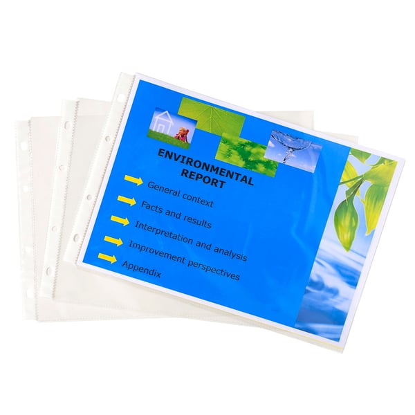 Exacompta 5x Exactive Premium-perforerede lommer - Krystal 5734E