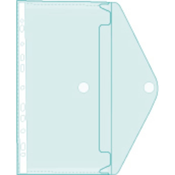 Exacompta 10x PP konvolut med perforerede lommer, A4, Hook & Loop, pose med 5 stk. - assorterede farver 57380E