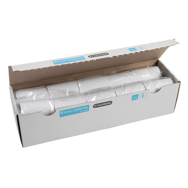 Exacompta 120x BPA-fri termisk kvittering Ruller 55g 57x40 - hvid 5740100SE