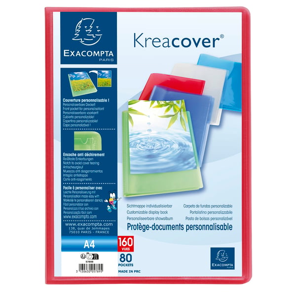 Exacompta 8x Kreacover PP Display Books, A4 - assorterede farver 5789E